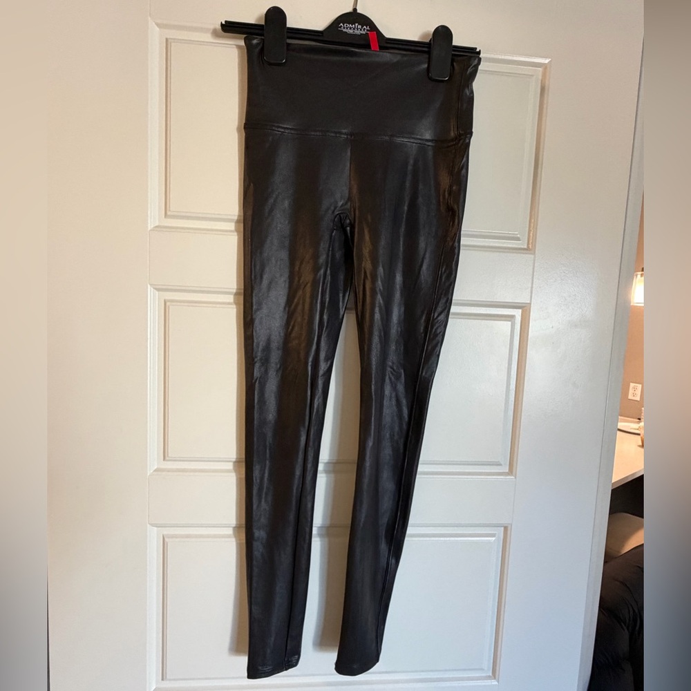 SPANX Shiny Black Leggings